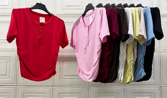 MAGLIA CORTA ELASTICA NEL LATO