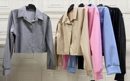 CAMICIA CORTA LAMINE