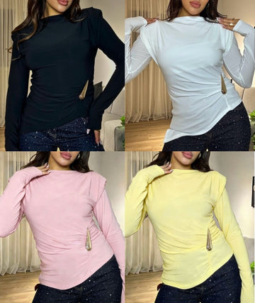 MAGLIA ASSIMETRICA SPALLINE