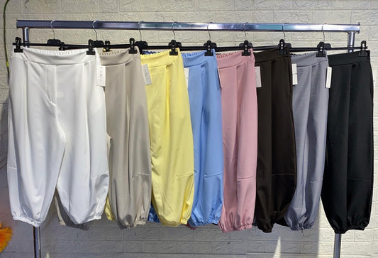 PANTALONE BAGGY CON MOLLA IN CAVIGLIA