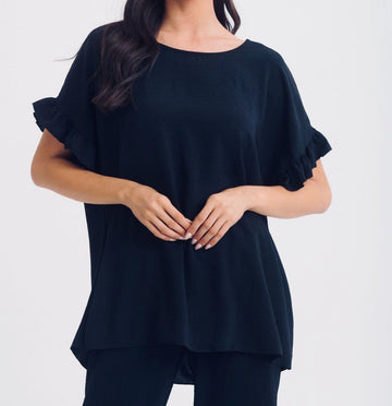 MAGLIA CURVY CON MANICHE ELASTICHE