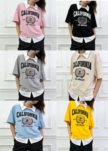 MAGLIA CALIFORNIA A POLO DOUBLE COLOR