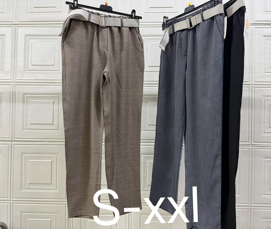 PANTALONE CON CINTA BEIGE