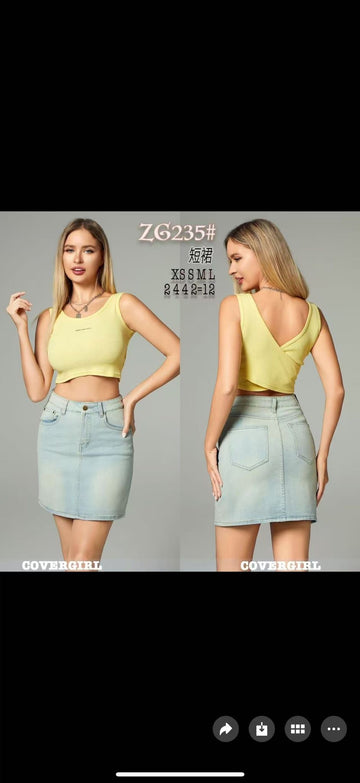 GONNA DI JEANS SABBIATO ART.ZG235