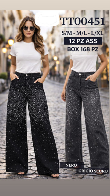 JEANS TOTAL BRILLANTINATO ELASTIC