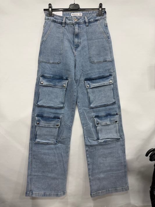 JEANS CARGO CON TASCONI ART.DJ2631