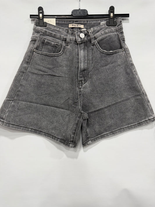 PANTALONCINO DI JEANS GRIGIO