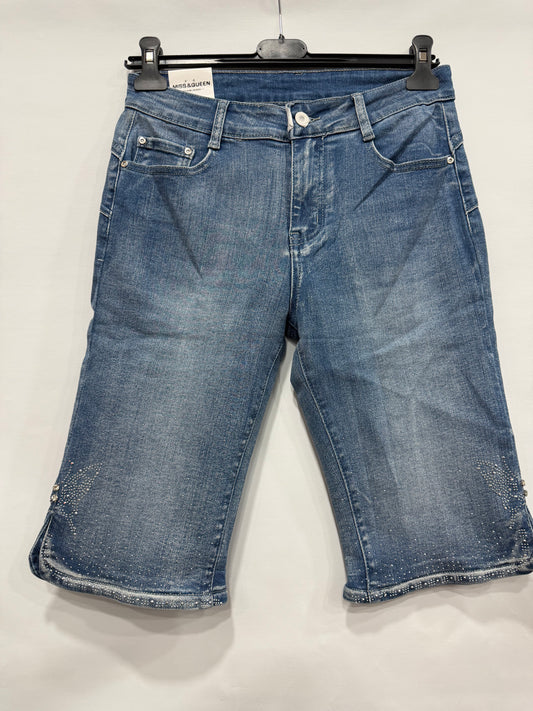 BERMUDA PUSH-UP DI JEANS BRILLANTINATO ART.CY1558