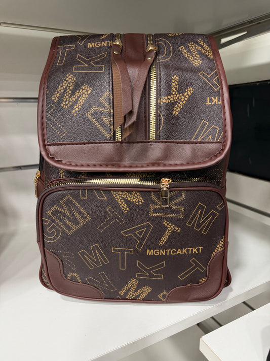 ZAINO CON LETTERE E DOPPIA ZIP