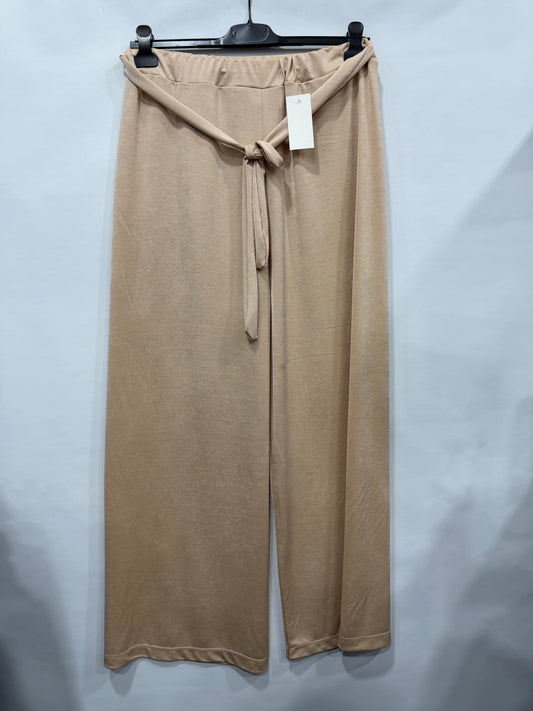 PANTALONI A PALAZZO CON CINTURE CURVY