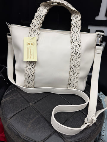 BORSA CON MANICO A FIORE