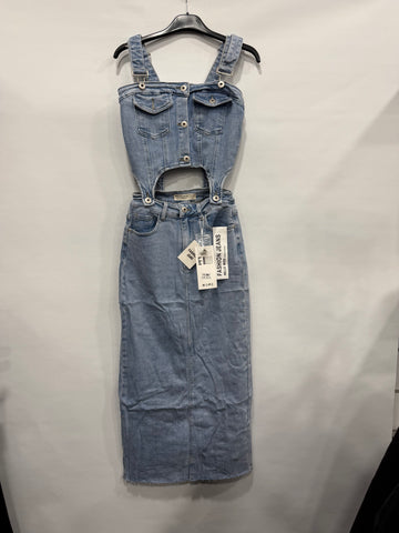 SALOPETTA A DUE PEZZI DI JEANS ART.HM6657