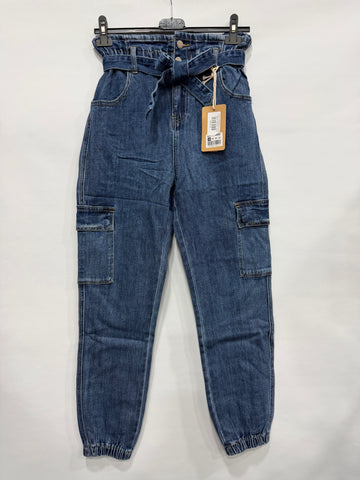 JEANS CARAMELLA CARGO