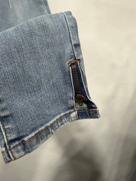 JEANS SKINNY CON CERNIERA IN CAVIGLIA