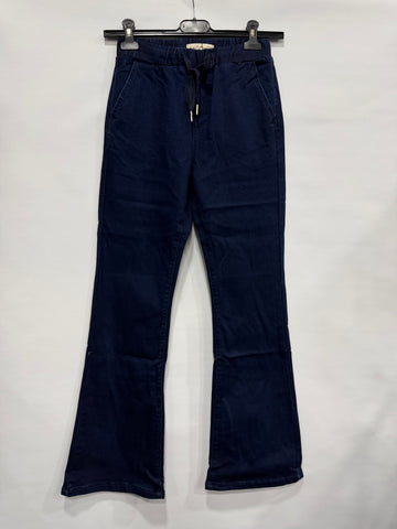 JEANS A PALAZZO ELASTICO BLUE FUME