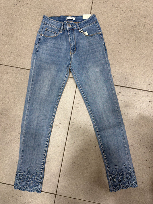 JEANS SKINNY CON RICAMO GIU ART.H2851-N