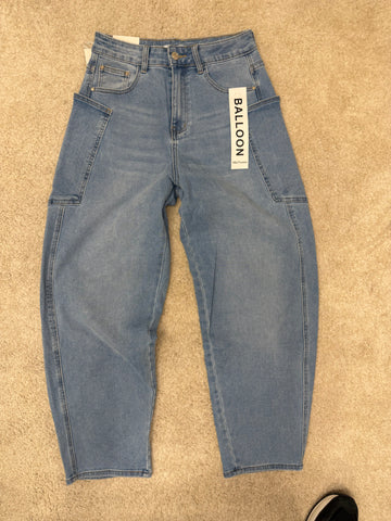 JEANS BALLOON CON TASCONI AI BORDI
