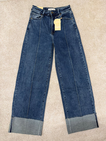 JEANS A PALAZZO CON PIEGONE ART.Y3303-8