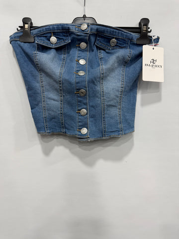 TOP JEANS ELASTICO