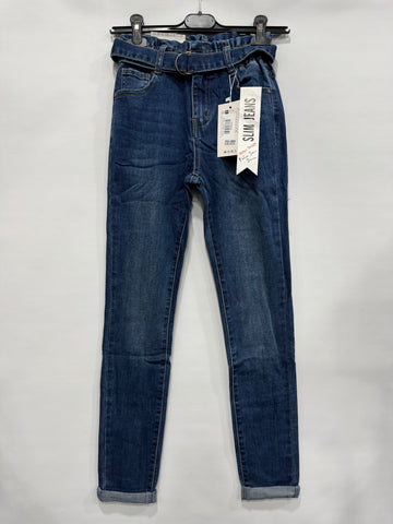 JEANS SKINNY CON CINTURINO ART19932