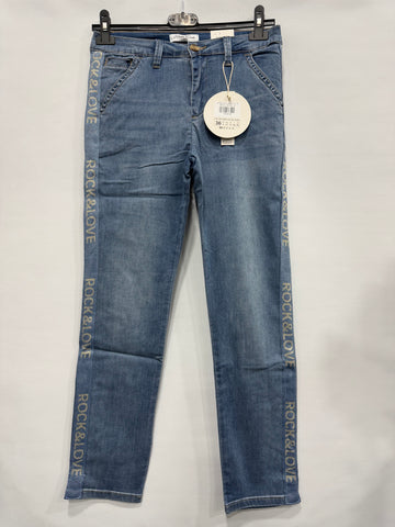JEANS BLUE ROCK&LOVE NEI LATI