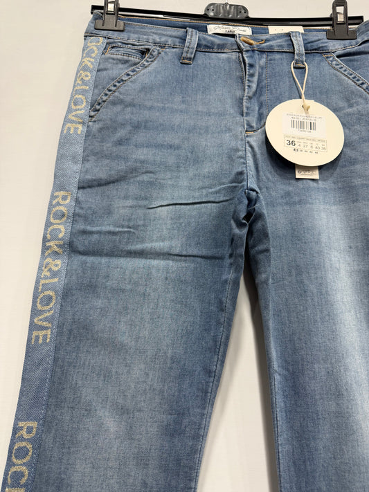 JEANS BLUE ROCK&LOVE NEI LATI