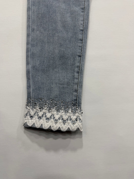 SKINNY CON PIZZO BRILL. IN CAVIGLIA ART.16169