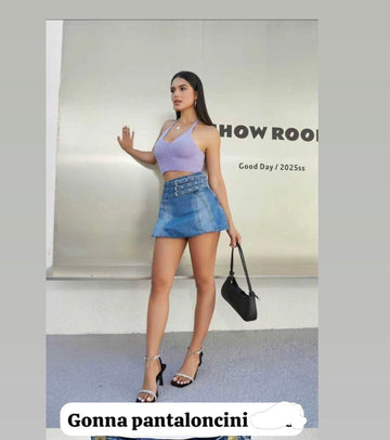 GONNA A JEANS TRIPLA CINTA