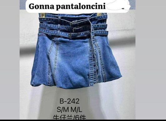 GONNA A JEANS TRIPLA CINTA