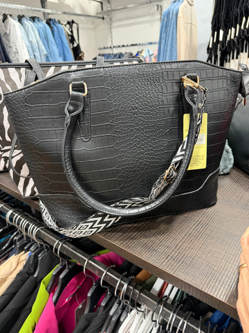 BORSA PITONATA CON TRACOLLA ZEBRATA