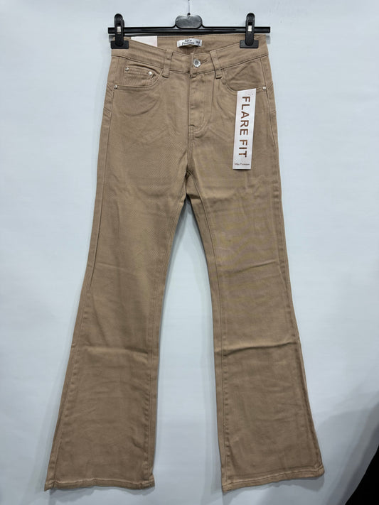 JEANS A COTONE A ZAMPA ART DJ2415