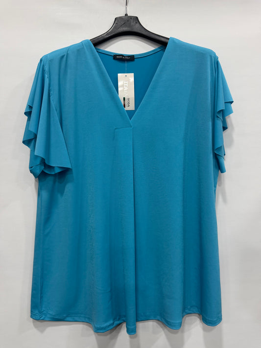 CURVY MAGLIA CON COLLO A V