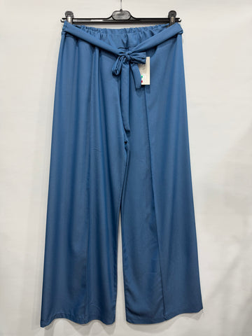 PANTALONE CON CINTA CURVY BLUE MARINE