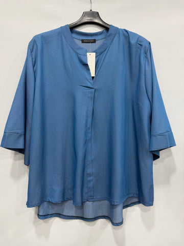 MAGLIA CAMICIA CURVY A V