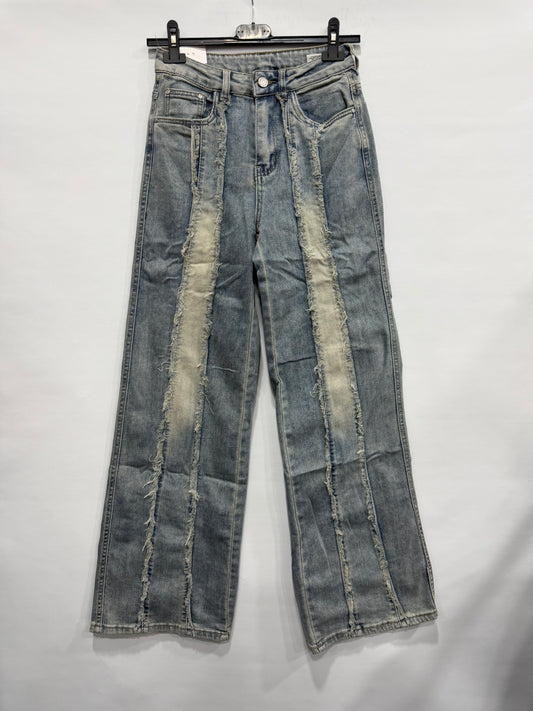 JEANS A PALAZZO FUME RIGATO ART.Z6396