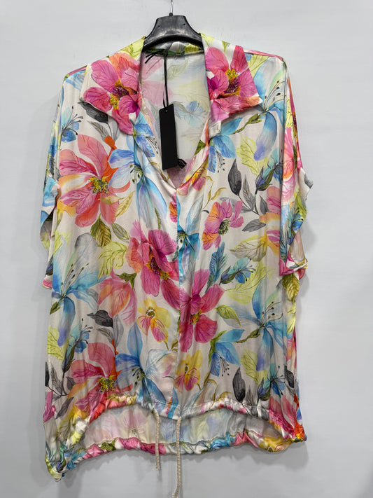 MAGLIA A CAMICIA CURVY NUOVA FANTASIA MERAVIGLIA