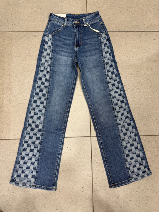 JEANS A PALAZZO DAMA STRACCIO ART.Y118