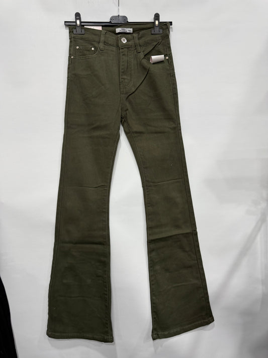 JEANS A ZAMPA BASIC MILITARY GREEN ART.D5093-4