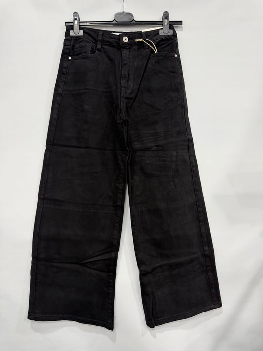 JEANS A PALAZZO BLACK ALLA 3/4 ART.T125