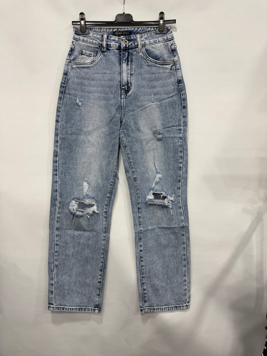 JEANS A ZAMPA FUME STRAPPATO ART.L20079