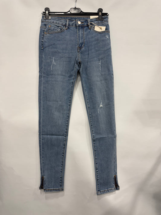 JEANS SKINNY CON CERNIERA IN CAVIGLIA NEL LATO