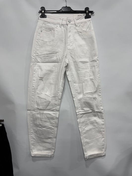 JEANS WHITE STRAPPATO ART.WH8285B