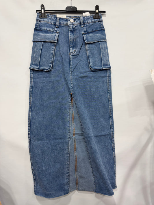 GONNA CARDO DI JEANS CON TASCONE ART.A719