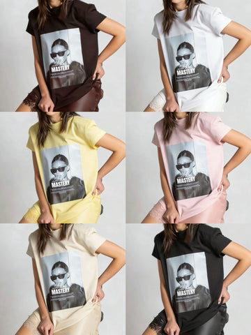 MAGLIA SPALLINA CON STAMPA MASTERY