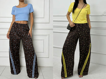 COORDINATO BALLOON LEOPARDATO CON BANDE