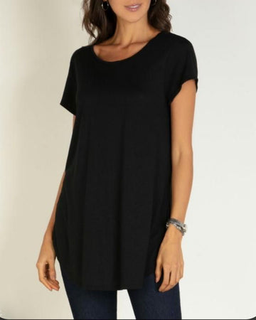 MAGLIA LUNGA CURVY BASIC CON ANELLO RETRO
