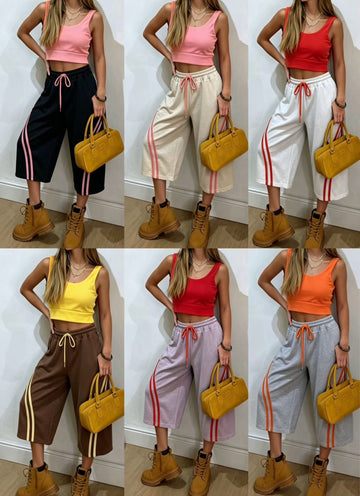 COORDINATO CON BERMUDA E BANDE
