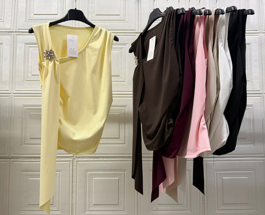 MAGLIA A GIRO MANICA CON FERMO FASCIA