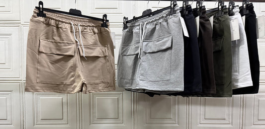 PANTALONCINO CARGO DI TUTA IN COTONE