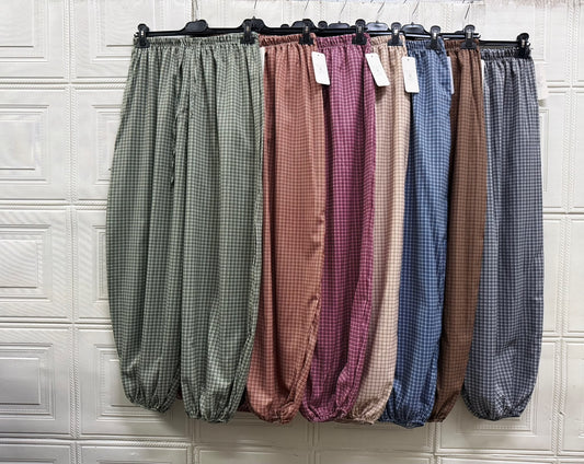 PANTALONE BALLOON PICNIC CON MOLLA IN CAVIGLIA